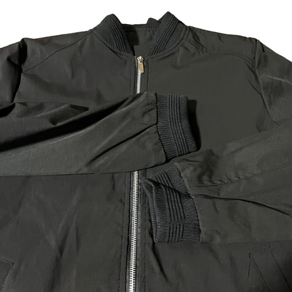 Vtg‎ Vogue FS Mens Boys Bomber Jacket Cargo Pocket on Sleeve Black Lined READ - Picture 3 of 10